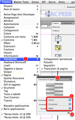 Pannello Transizioni